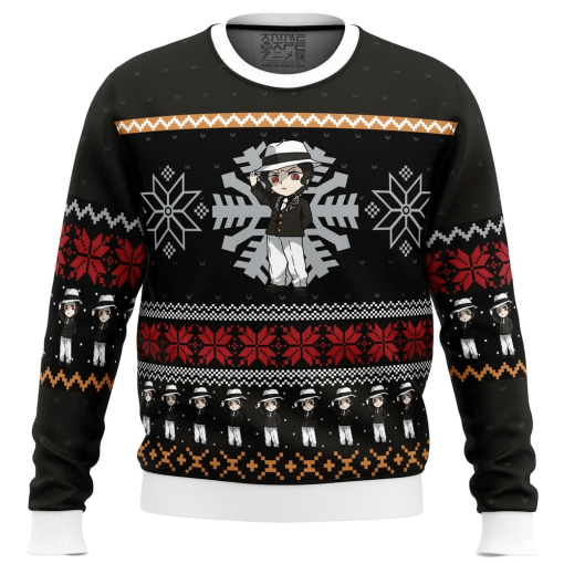 9Heritages 9Heritages 3D Anime Demon Slayer Muzan Kibutsuji Custom Ugly Christmas Sweater