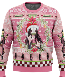 9Heritages 9Heritages 3D Anime Demon Slayer Nezuko Kamado Custom Ugly Christmas Sweater