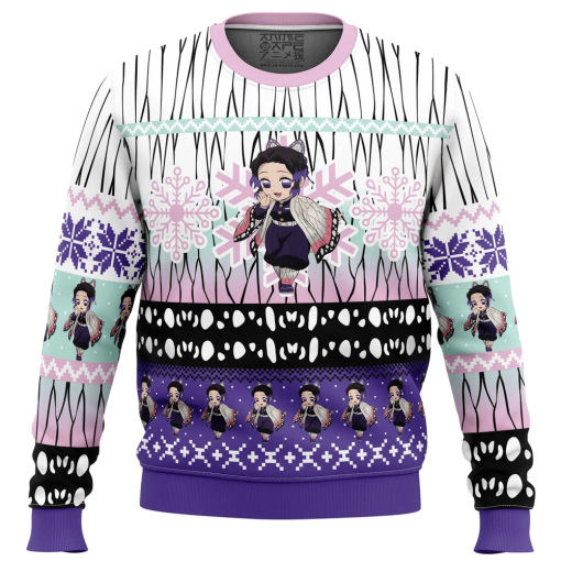 9Heritages 9Heritages 3D Anime Demon Slayer Shinobu Kocho Custom Ugly Christmas Sweater