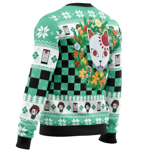 9Heritages 9Heritages 3D Anime Demon Slayer Tanjiro Kamado Custom Fandom Ugly Christmas Sweater