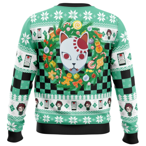 9Heritages 9Heritages 3D Anime Demon Slayer Tanjiro Kamado Custom Fandom Ugly Christmas Sweater