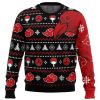 9Heritages 3D Anime Naruto Shippuden Akatsuki Itachi Symbolic Crows Custom Ugly Christmas Sweater