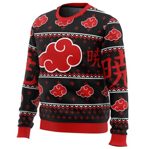 9Heritages 3D Anime Naruto Shippuden Akatsuki Custom Ugly Christmas Sweater