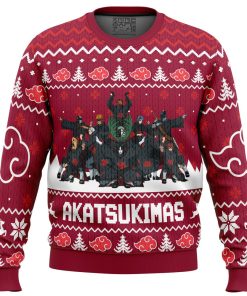 9Heritages 3D Anime Naruto Shippuden Akatsukimas Akatsuki Custom Fandom Ugly Christmas Sweater