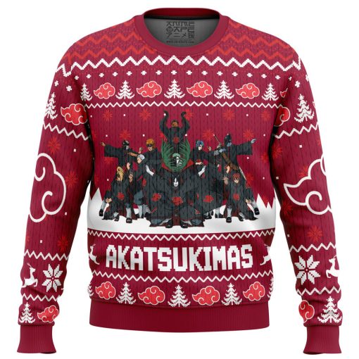 9Heritages 3D Anime Naruto Shippuden Akatsukimas Akatsuki Custom Fandom Ugly Christmas Sweater