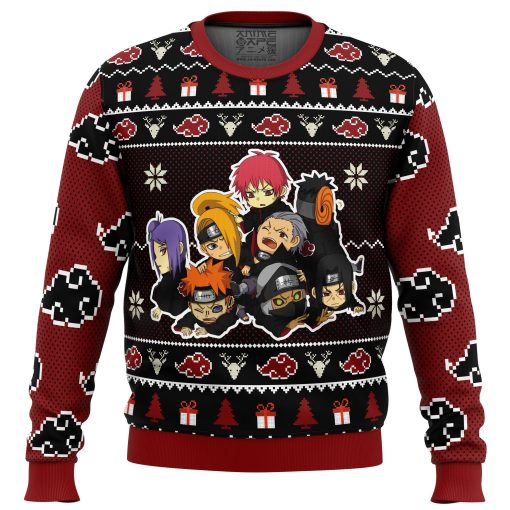 9Heritages 3D Anime Naruto Shippuden Chibi Akatsuki Custom Ugly Christmas Sweater