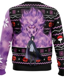 9Heritages 3D Anime Naruto Shippuden Sasuke Susanoo Custom Cosplay Costume Ugly Christmas Sweater