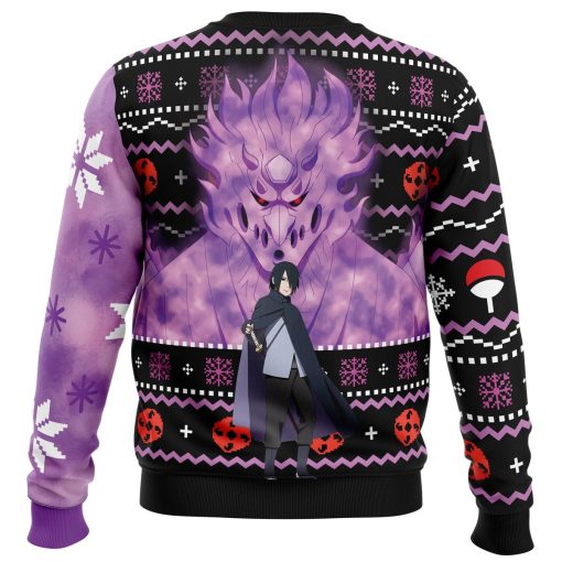 9Heritages 3D Anime Naruto Shippuden Sasuke Susanoo Custom Cosplay Costume Ugly Christmas Sweater