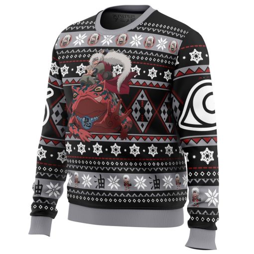 9Heritages 3D Anime Naruto Shippuden Jiraiya Custom Fandom Ugly Christmas Sweater