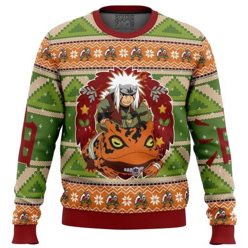 9Heritages 3D Anime Naruto Shippuden Jiraiya Custom Fandom Ugly Christmas Sweater