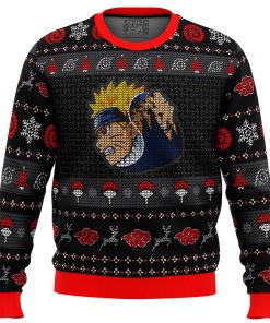 9Heritages 3D Anime Naruto Shippuden Yin Yang Naruto Sasuke Custom Fandom Ugly Christmas Sweater