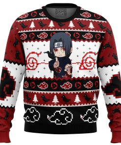 9Heritages 3D Anime Naruto Shippuden Itachi Uchiha Chibi Akatsuki Custom Fandom Ugly Christmas Sweater