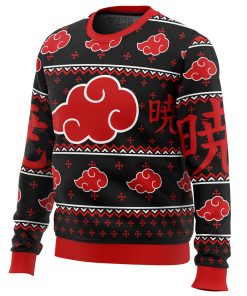 9Heritages 3D Anime Naruto Shippuden Akatsuki Custom Ugly Christmas Sweater