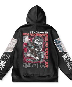 9Heritages 3D Anime Attack On Titan Levi Ackerman x Beast Titan Custom Fandom Hoodie