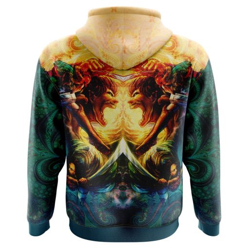 9Heritages 3D Anime Attack On Titan Trippy Custom Fandom Hoodie