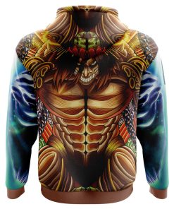 9Heritages 3D Anime Attack On Titan Trippy Eren Yeager Timeskip Custom Fandom Hoodie