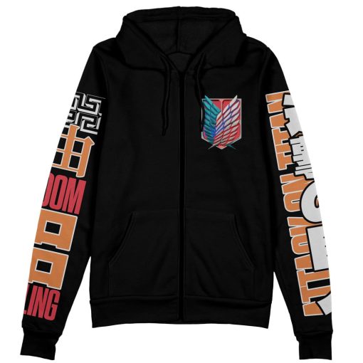 9Heritages 3D Anime Attack On Titan Eren Yeager V3 Custom Fandom Hoodie