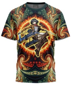 Trippy Mikasa Ackerman Attack on Titan T-Shirt