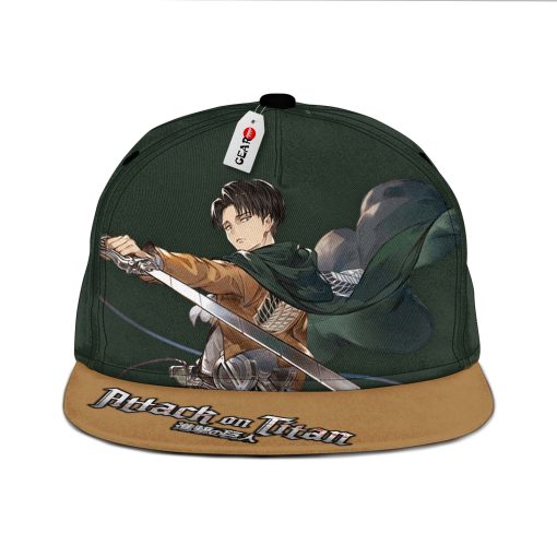 Levi Ackerman Snapback Hats Custom Attack On Titan Hat