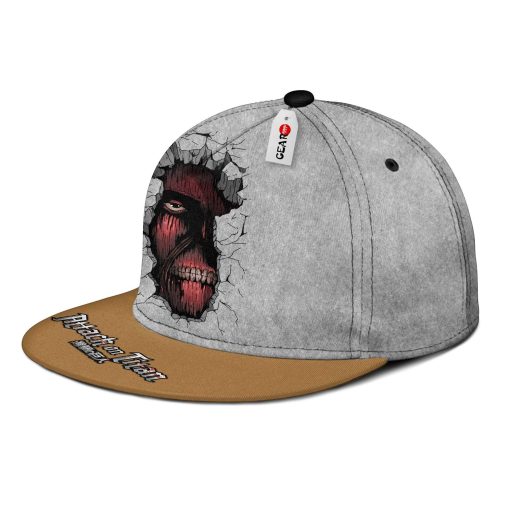 Wall Titan Snapback Hats Custom Attack On Titan Anime Hat