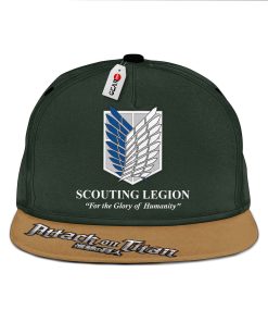 AOT Scout Regiment Snapback Hats Custom Attack On Titan Anime Hat