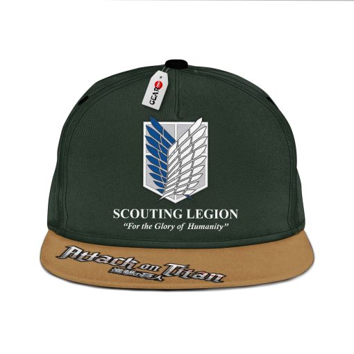 AOT Scout Regiment Snapback Hats Custom Attack On Titan Anime Hat