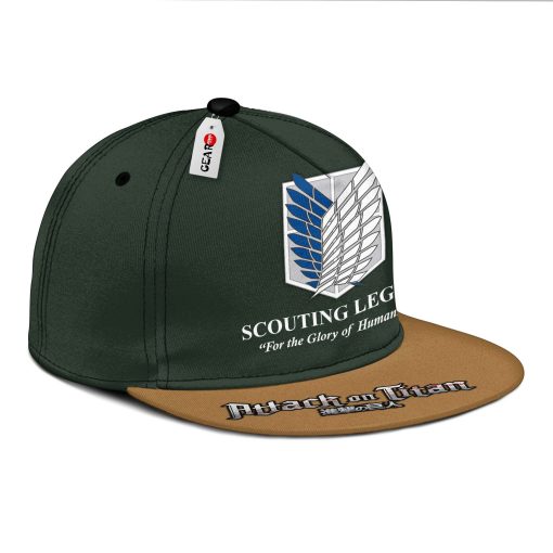 AOT Scout Regiment Snapback Hats Custom Attack On Titan Anime Hat