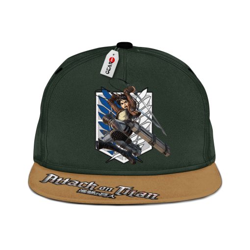 Survey Corp Eren Snapback Hats Custom Attack On Titan Anime Hat