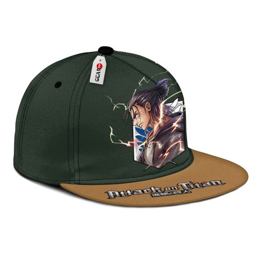 AOT Final Season Eren Snapback Hats Custom Attack On Titan Anime Hat