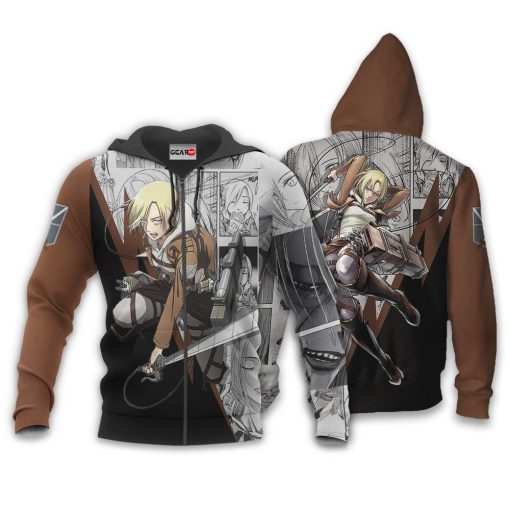 Annie Leonhart Hoodie Custom Attack On Titan Anime Manga Style