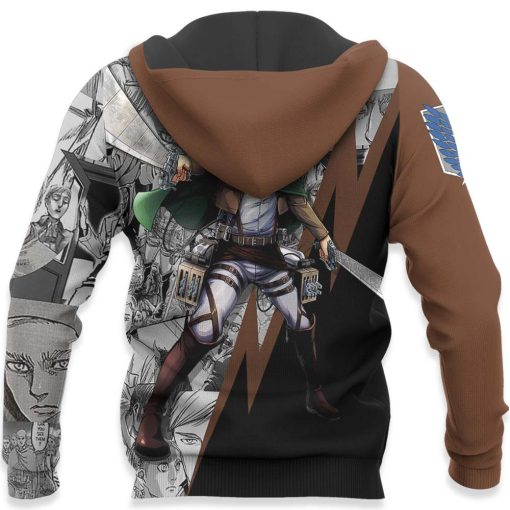 Erwin Smith Hoodie Custom Attack On Titan Anime Manga Style