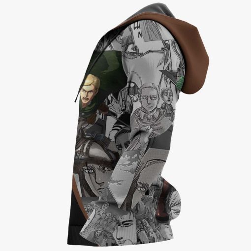 Erwin Smith Hoodie Custom Attack On Titan Anime Manga Style