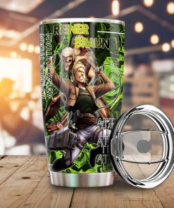 Reiner Braun Tumbler Cup Custom Attack On Titan Car Accessories