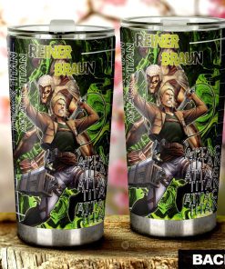 Reiner Braun Tumbler Cup Custom Attack On Titan Car Accessories