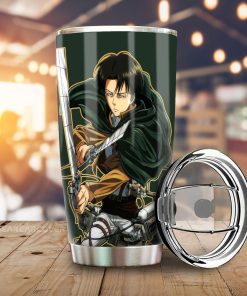 Levi Ackerman Tumbler Cup Custom Attack On Titan Anime