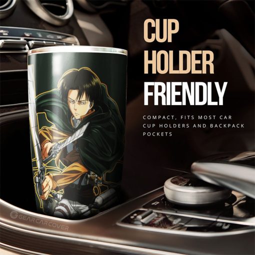 Levi Ackerman Tumbler Cup Custom Attack On Titan Anime