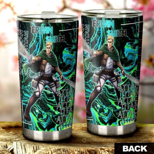 Erwin Smith Tumbler Cup Custom Attack On Titan Car Accessories