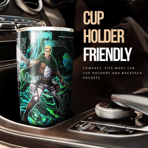 Erwin Smith Tumbler Cup Custom Attack On Titan Car Accessories