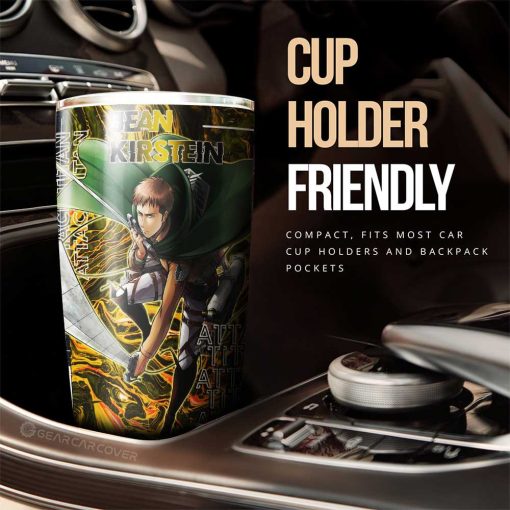 Jean Kirstein Tumbler Cup Custom Attack On Titan Car Accessories