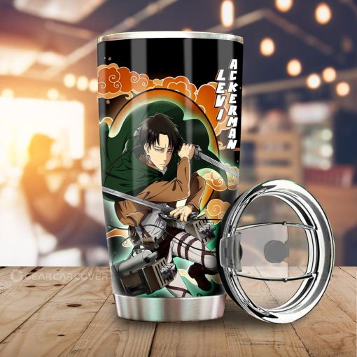 Levi Ackerman Tumbler Cup Custom Attack On Titan Anime