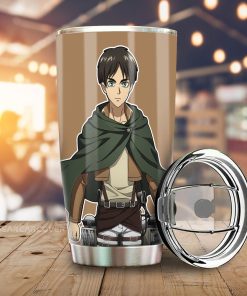 Eren Yeager Tumbler Cup Custom Main Hero Attack On Titan Anime Car Accessories