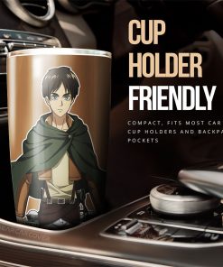 Eren Yeager Tumbler Cup Custom Main Hero Attack On Titan Anime Car Accessories