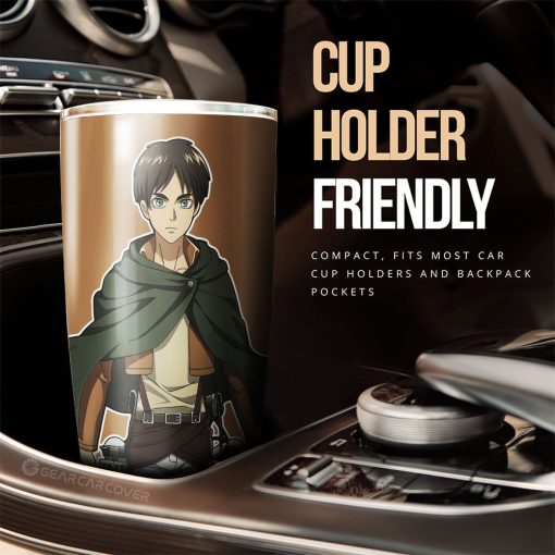 Eren Yeager Tumbler Cup Custom Main Hero Attack On Titan Anime Car Accessories