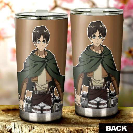 Eren Yeager Tumbler Cup Custom Main Hero Attack On Titan Anime Car Accessories