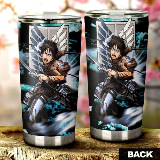 Eren Yeager Tumbler Cup Custom Attack On Titan Anime Car Interior Accessories