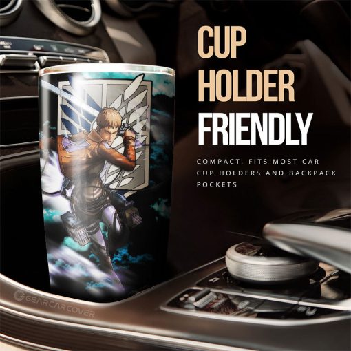 Jean Kirstein Tumbler Cup Custom Attack On Titan Anime Car Interior Accessories