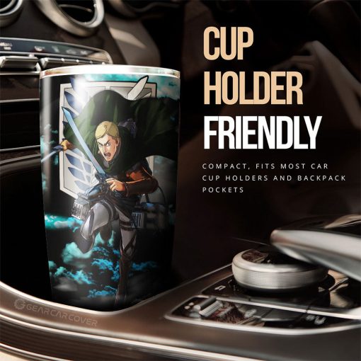 Erwin Smith Tumbler Cup Custom Attack On Titan Anime Car Interior Accessories