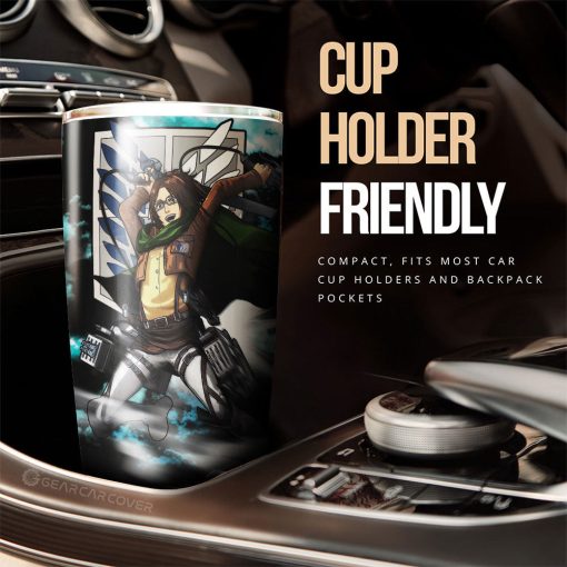 Hange Zoe Tumbler Cup Custom Attack On Titan Anime Car Interior Accessories