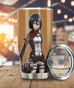 Mikasa Ackerman Tumbler Cup Custom Main Hero Attack On Titan Anime Car Accessories