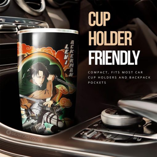 Levi Ackerman Tumbler Cup Custom Attack On Titan Anime